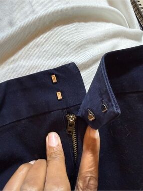 St. John's Bay Navy Blue Women's Pants with Gold Hardware